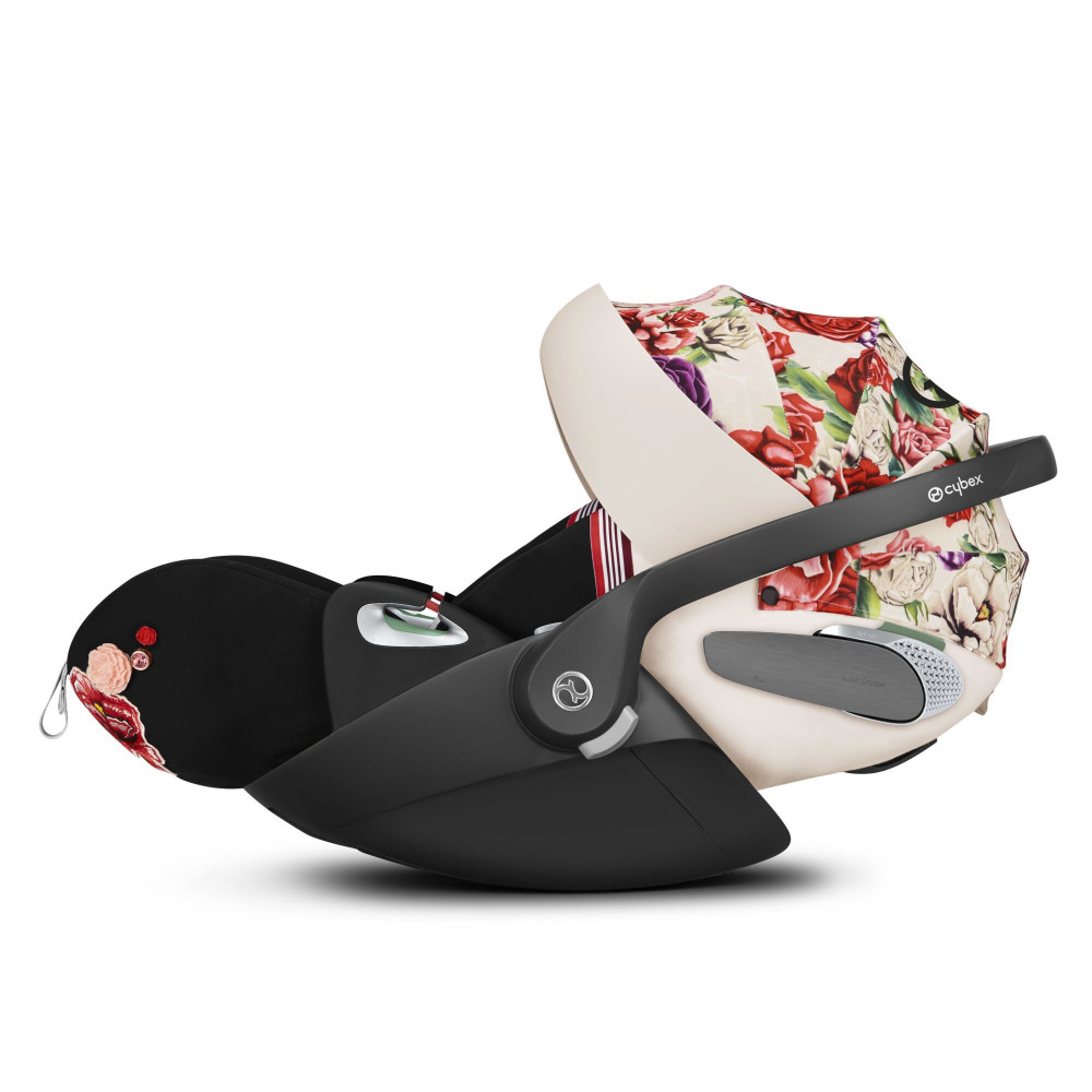 Cybex Cloud T i-Size - автокресло для новорожденного (от 0 до 24 месяцев / 45 - 87 см рост), раскладывающееся до лежачего положения • Spring Blossom Light