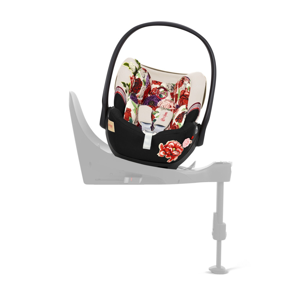 Cybex Cloud T i-Size - автокресло для новорожденного (от 0 до 24 месяцев / 45 - 87 см рост), раскладывающееся до лежачего положения • Spring Blossom Light