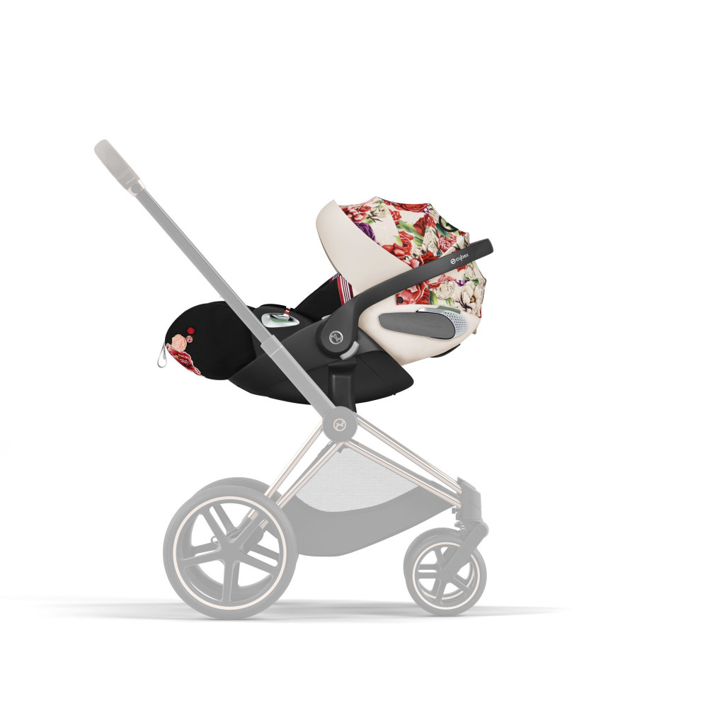 Cybex Cloud T i-Size - автокресло для новорожденного (от 0 до 24 месяцев / 45 - 87 см рост), раскладывающееся до лежачего положения • Spring Blossom Light