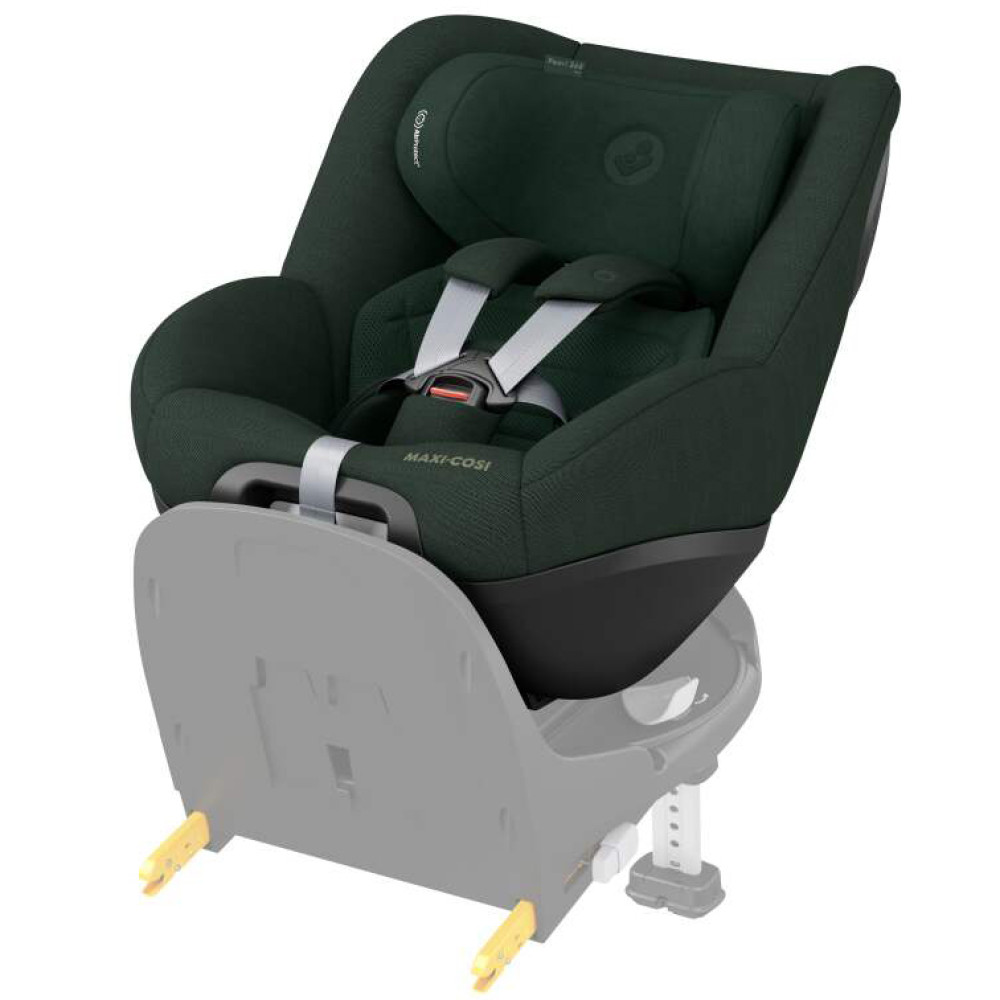 Maxi-Cosi Pearl 360 Pro - поворотное автокресло для детей (от 3 месяцев до 4 лет / 61 - 105 см), для использования автокресла необходима совместимая база ISOFIX (покупается отдельно) • Authentic Green