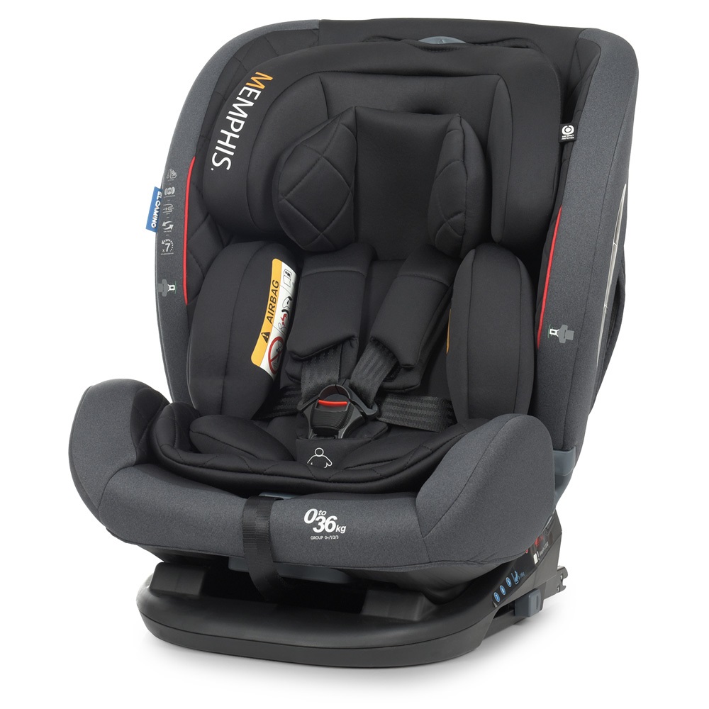 El Camino Memphis ME 1093 - дитяче автокрісло (0 – 12 років / 0 – 36 кг), кріплення Isofix • Shadow Black