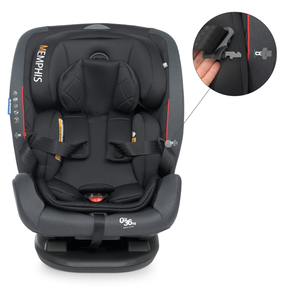 El Camino Memphis ME 1093 - дитяче автокрісло (0 – 12 років / 0 – 36 кг), кріплення Isofix • Shadow Black El Camino Memphis ME 1093 - дитяче автокрісло (0 – 12 років / 0 – 36 кг), кріплення Isofix • Shadow Black