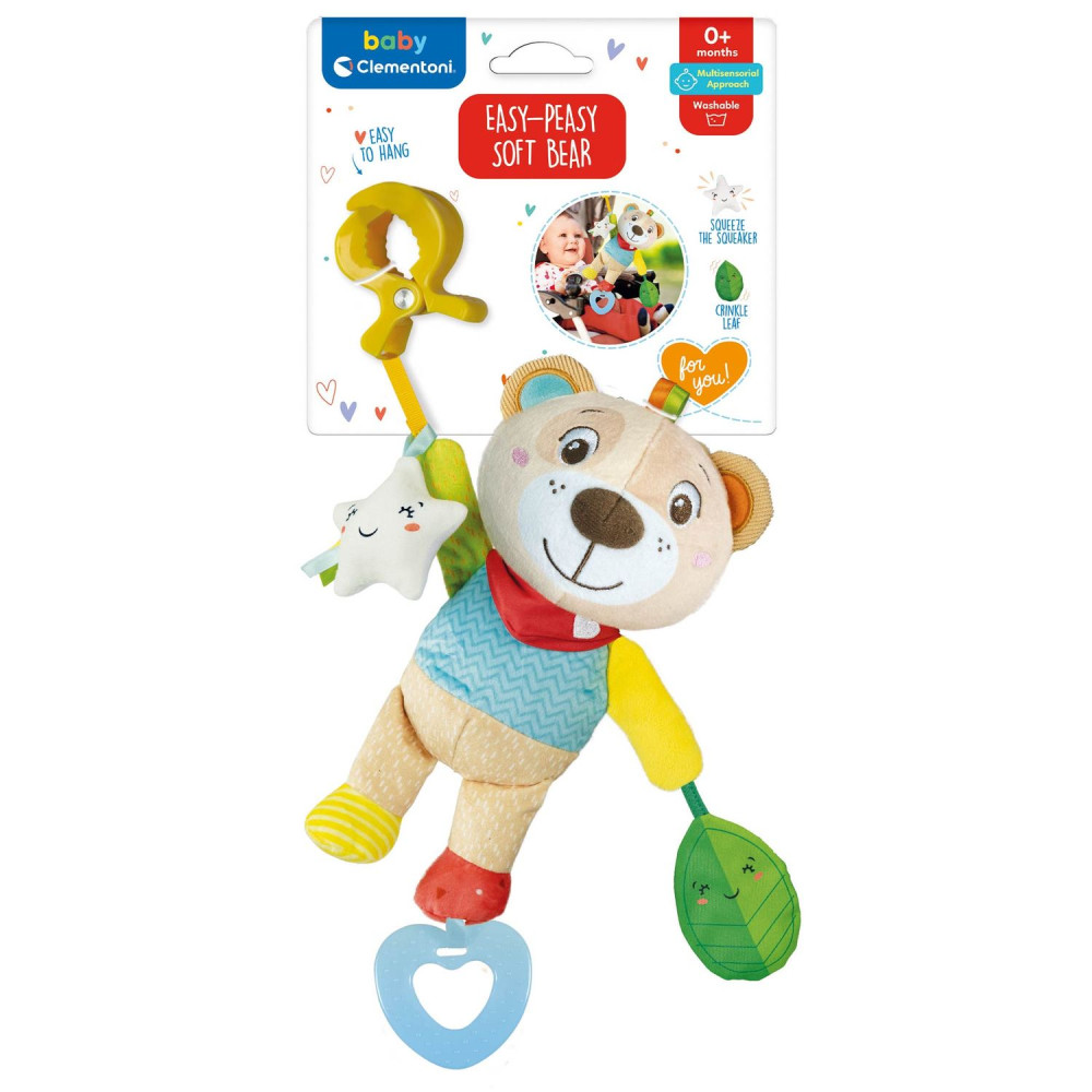 Погремушка на коляску Clementoni Easy-Peasy Soft Bear (17788)