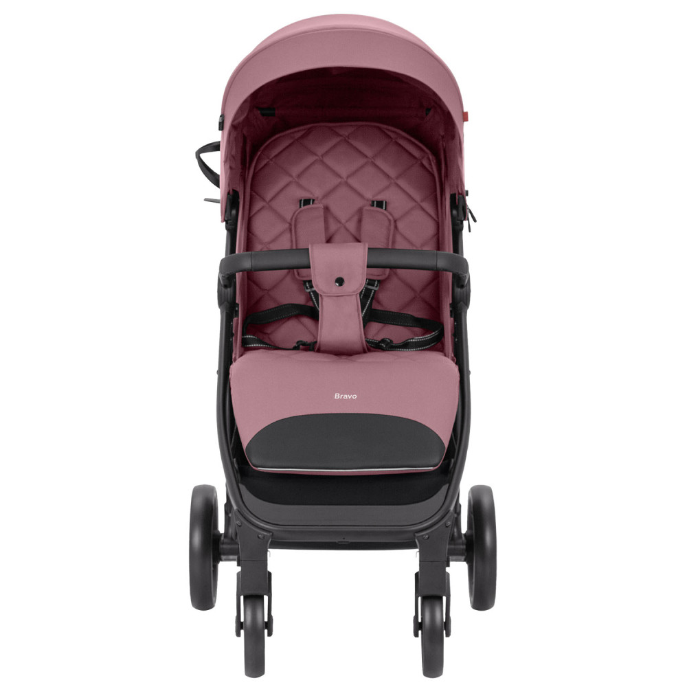 Carrello Bravo BF CRL-8512 - прогулянкова коляска для бездоріжжя, всесезонний візок • Crystal Pink