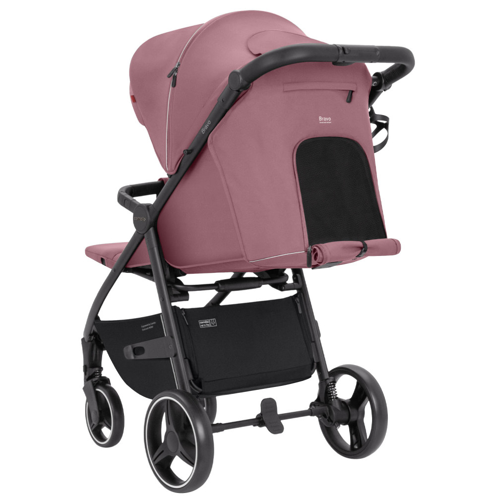 Carrello Bravo BF CRL-8512 - прогулянкова коляска для бездоріжжя, всесезонний візок • Crystal Pink