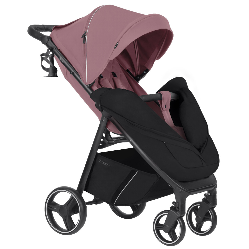 Carrello Bravo BF CRL-8512 - прогулянкова коляска для бездоріжжя, всесезонний візок • Crystal Pink