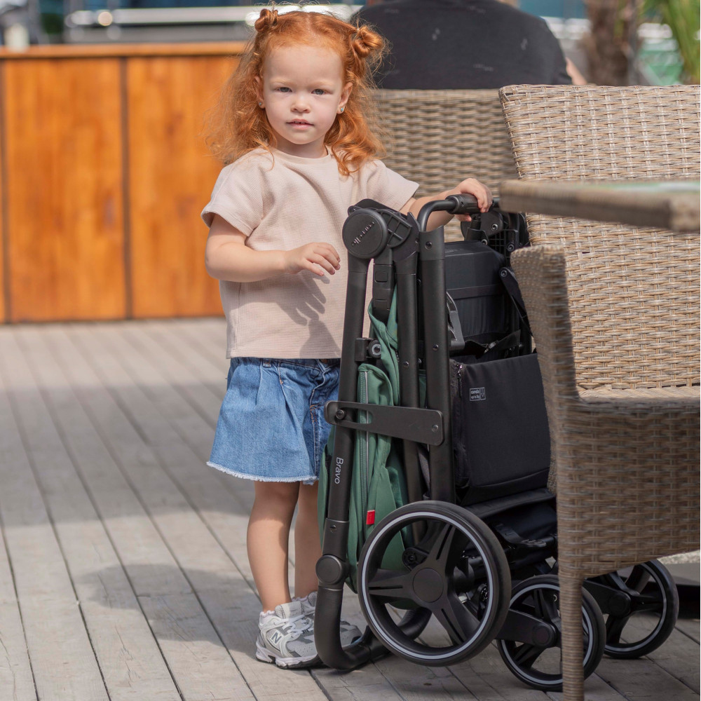 Carrello Bravo BF CRL-8512 - прогулянкова коляска для бездоріжжя, всесезонний візок • Crystal Pink