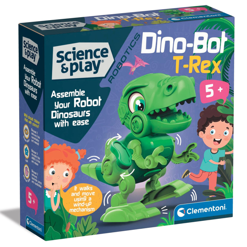 Робот-конструктор Clementoni Dino Bot T-Rex, серия Science & Play (75073.00)