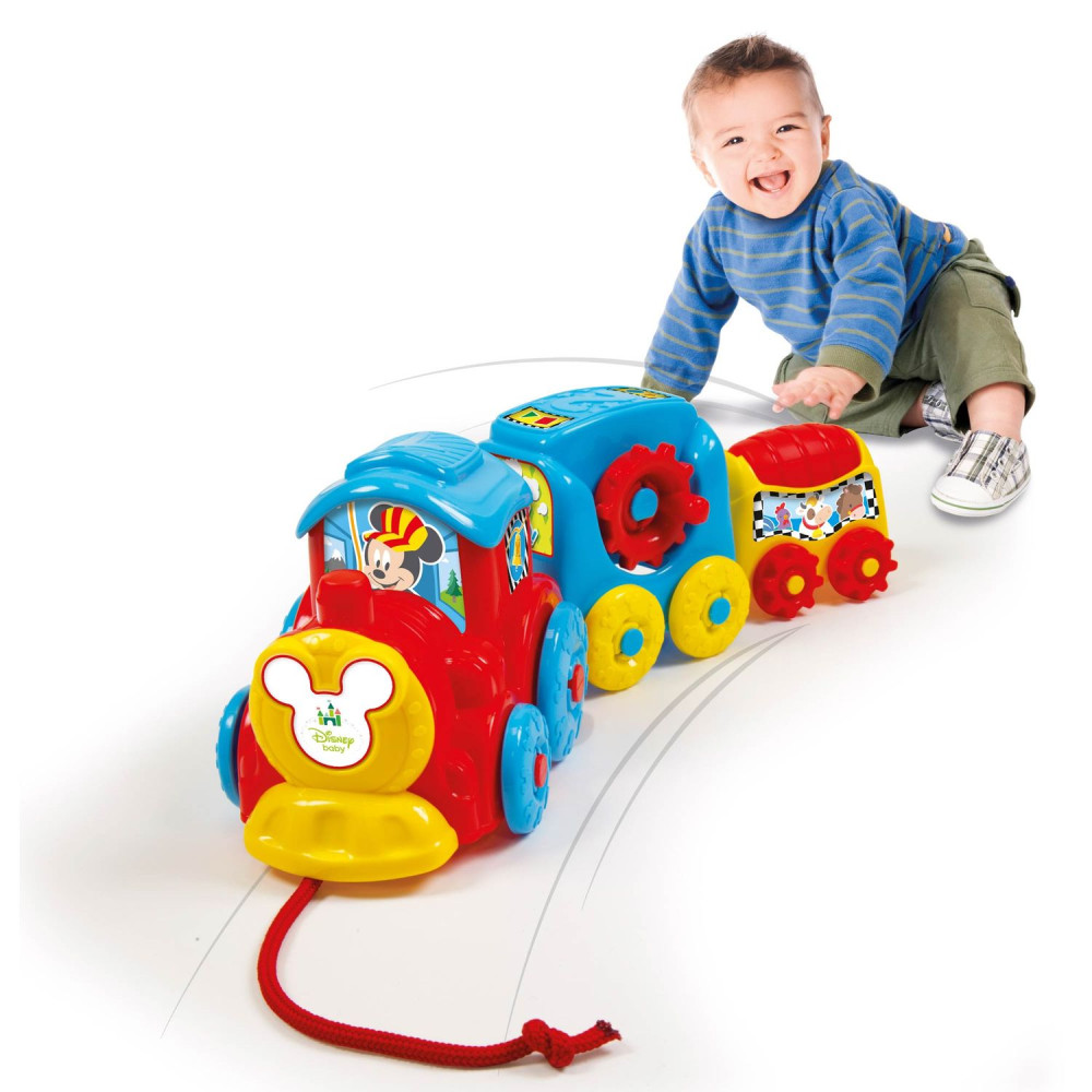 Игрушка-каталка развивающая Clementoni Activity Train, серия Disney Baby (17168)