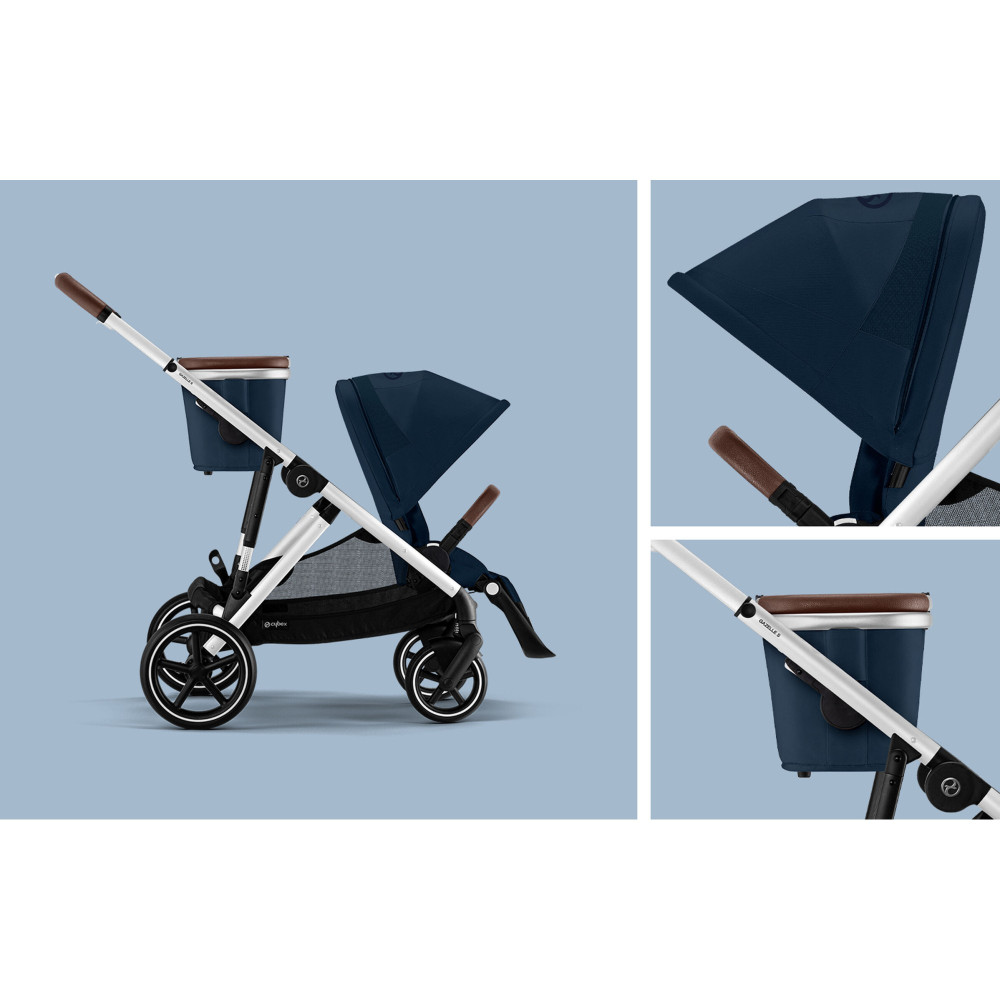 Прогулочная коляска Cybex Gazelle S 2023 SLV Ocean Blue Прогулочная коляска Cybex Gazelle S 2023 SLV Ocean Blue