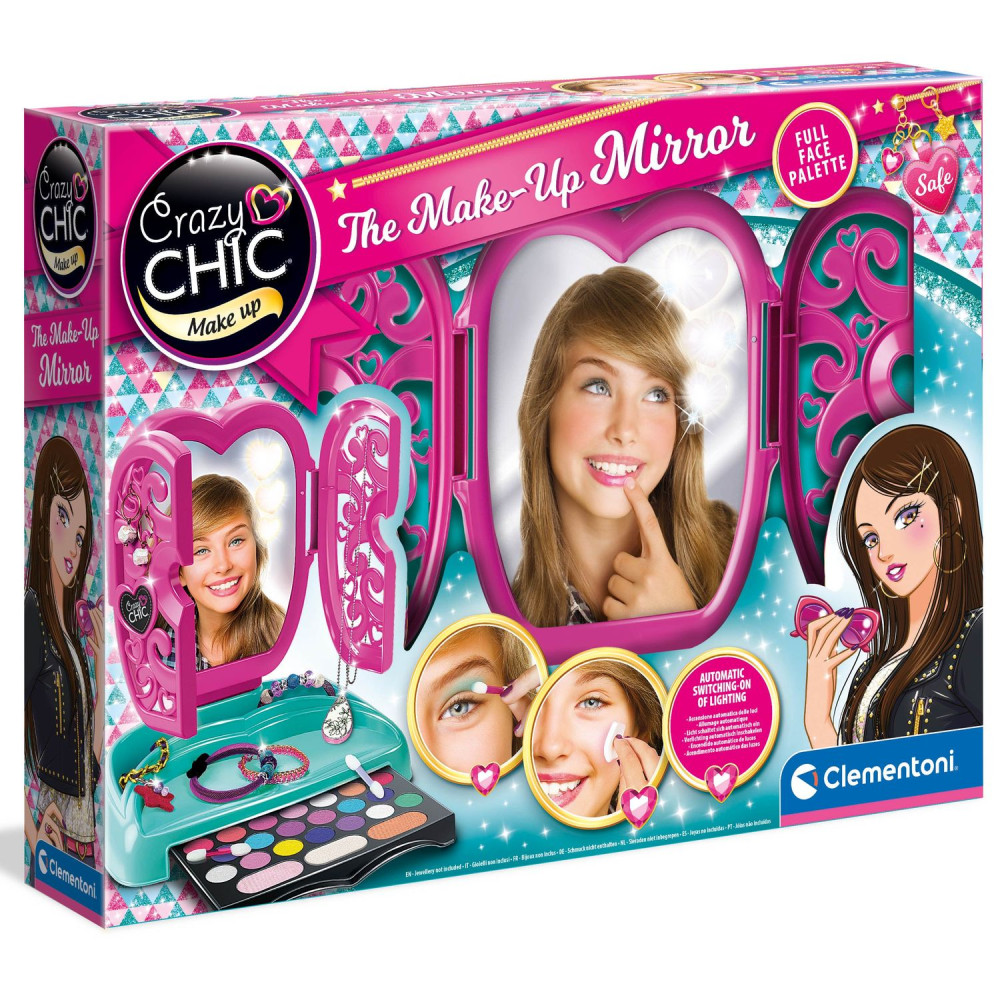 Детский набор косметики Clementoni The Make-Up Mirror, серия Crazy Chic (18541)