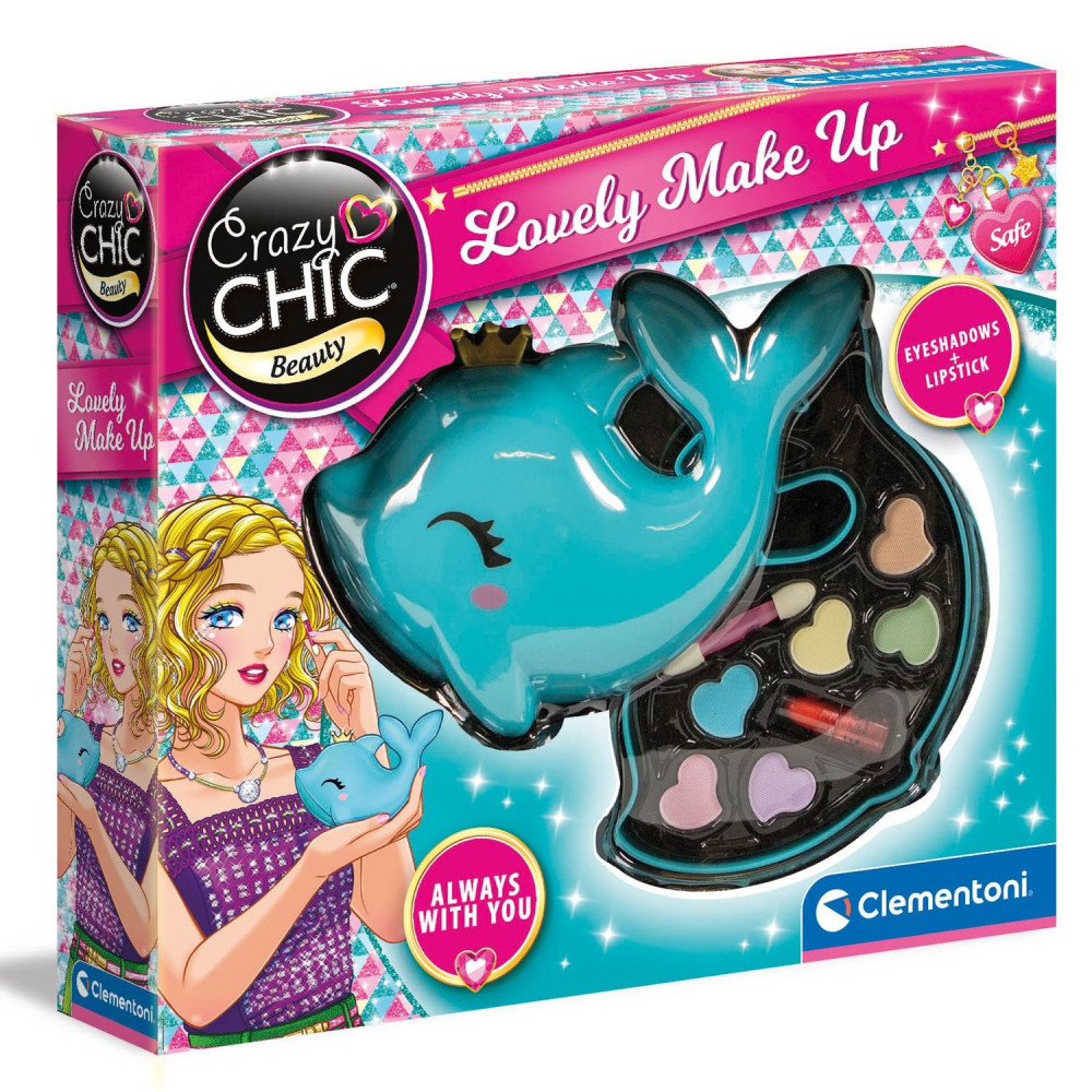 Набор косметики Clementoni Lovely Make Up. Dolphin, серия Crazy Chic (18630)