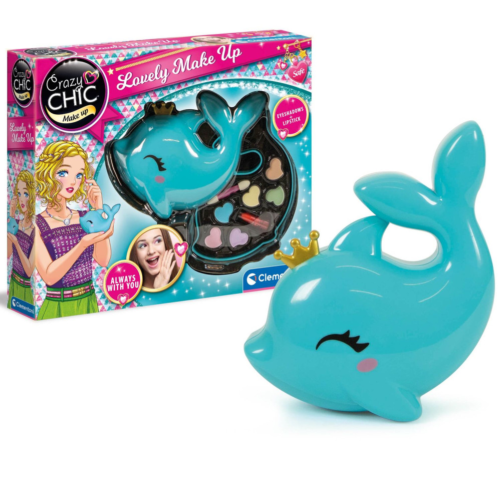 Набор косметики Clementoni Lovely Make Up. Dolphin, серия Crazy Chic (18630)