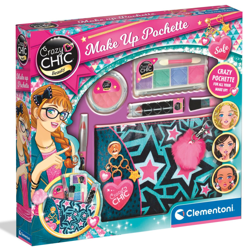 Набір косметики Clementoni Make Up Pochette, серія Crazy Chic (18697)