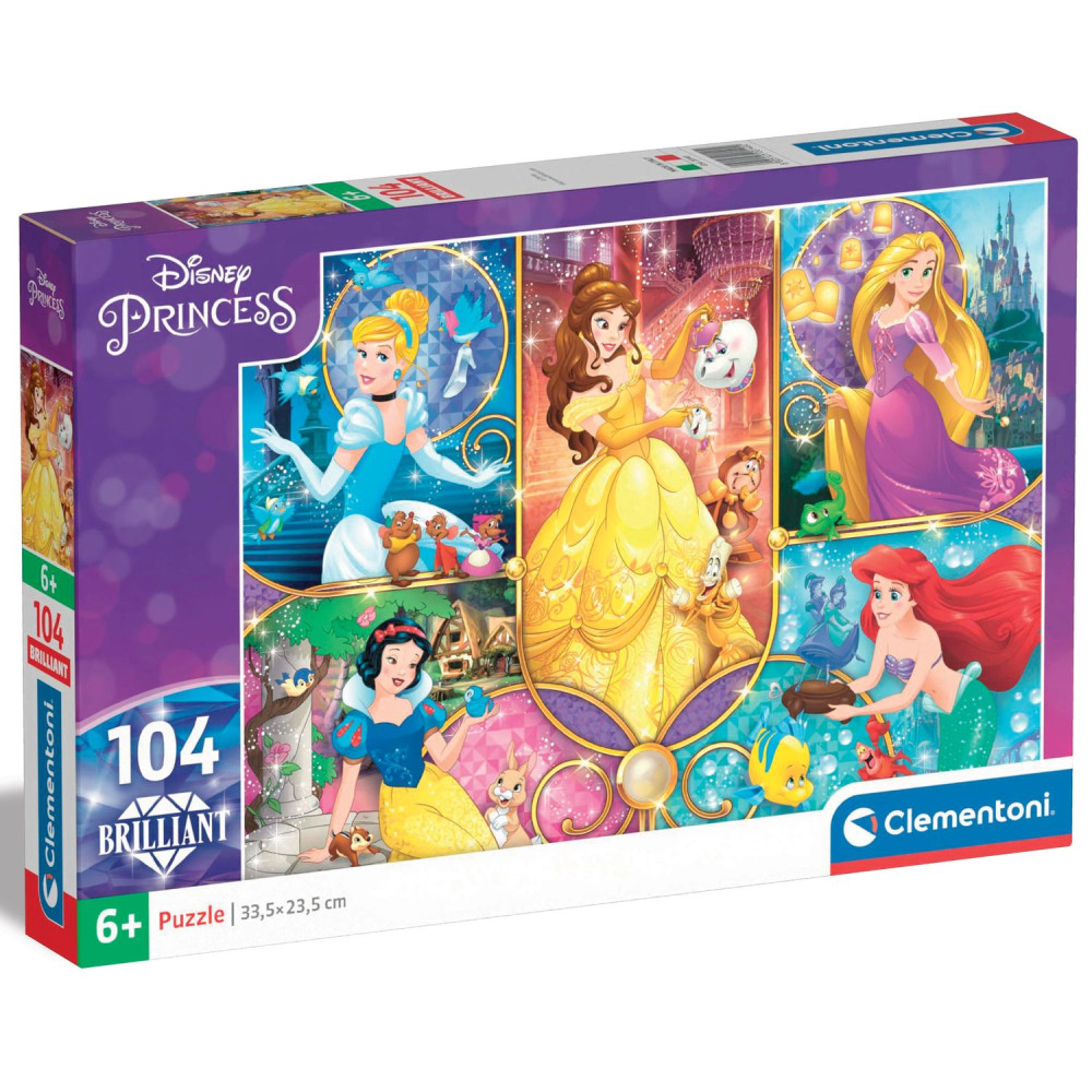 Пазл Clementoni Princess, серия Brilliant, 104 элемента (20140)