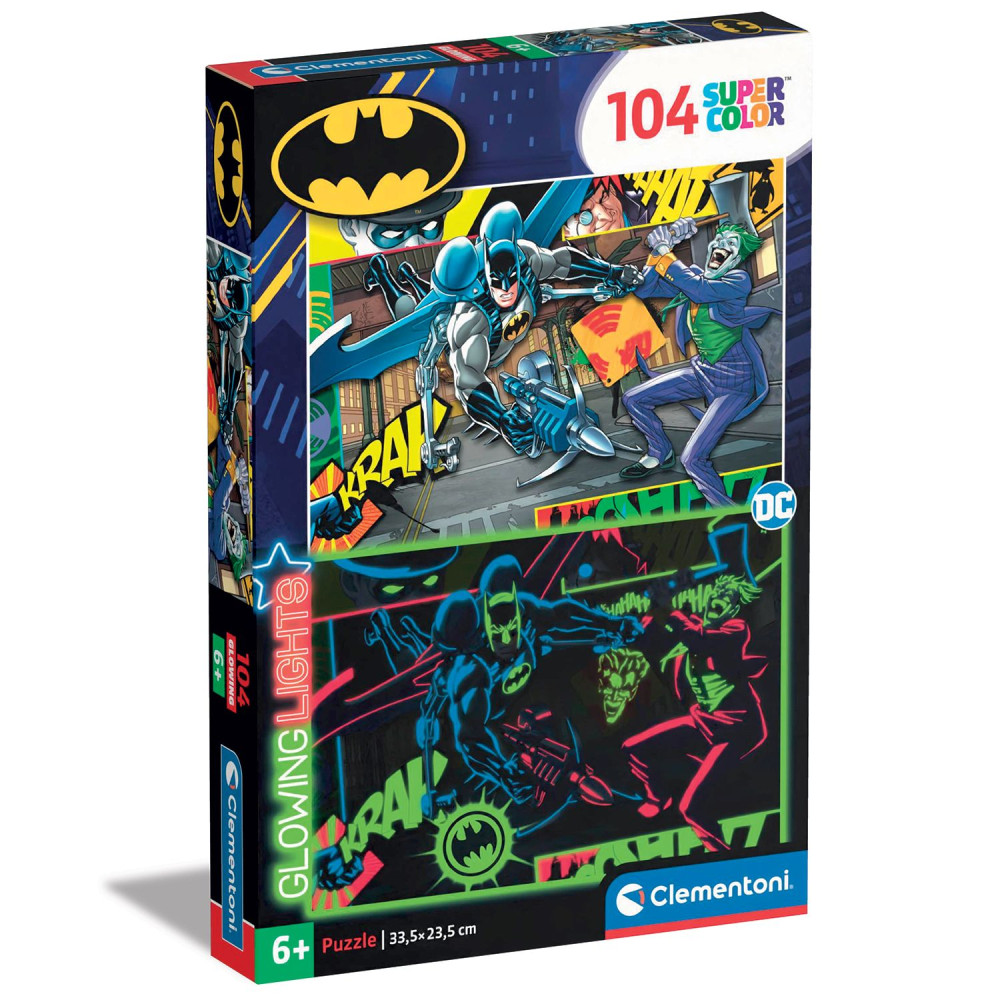 Пазл, светящийся в темноте Clementoni Batman, серия Glowing, 104 элемента (27175)
