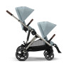 Дитяча коляска для погодок Cybex Gazelle S 2023 TPE Sky Blue