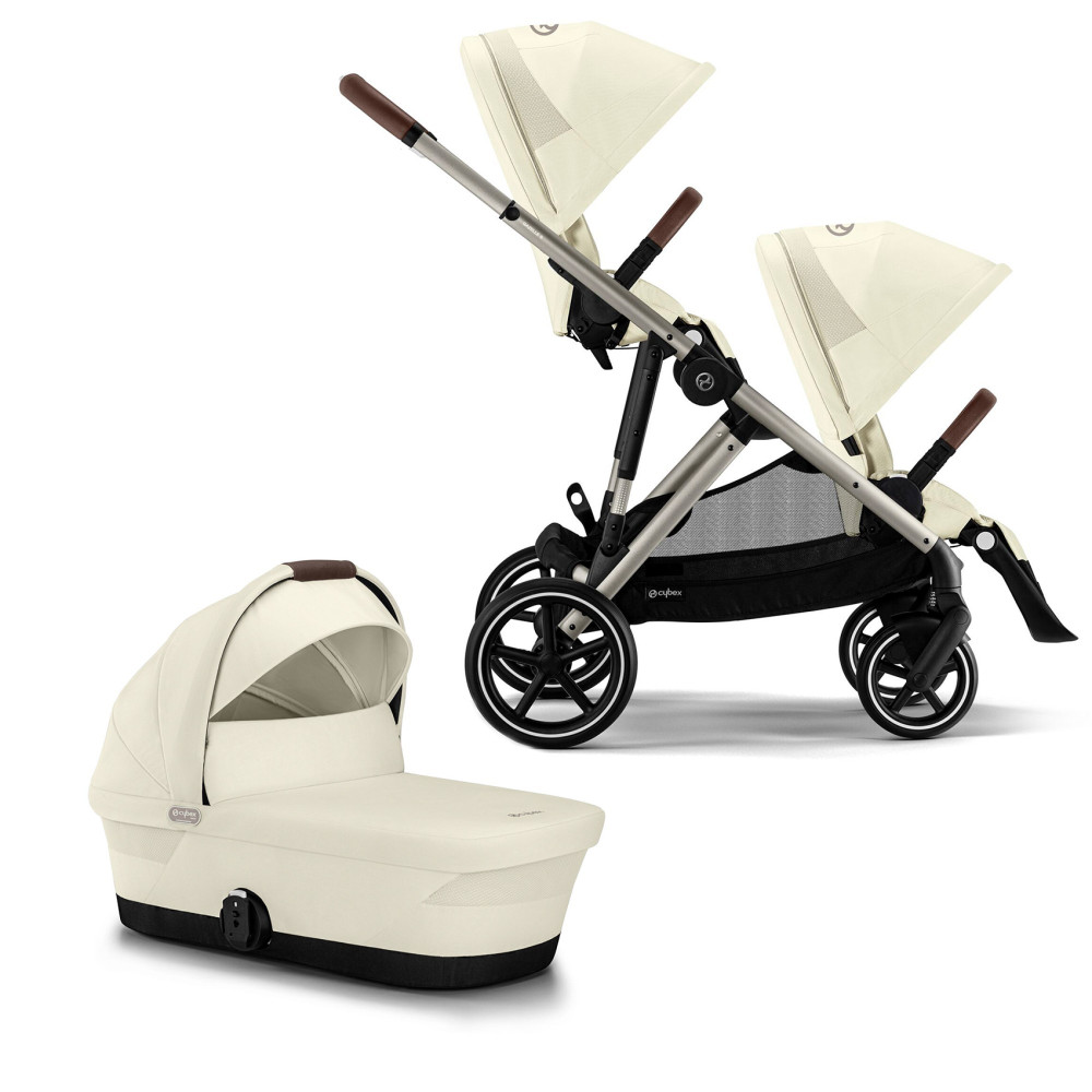 Дитяча коляска для погодок Cybex Gazelle S 2023 TPE Seashell Beige