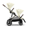 Дитяча коляска для погодок Cybex Gazelle S 2023 TPE Seashell Beige