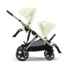 Дитяча коляска для погодок Cybex Gazelle S 2023 TPE Seashell Beige