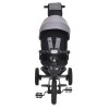 Turbo Trike MT 1002-8 - дитячий триколісний велосипед з батьківською ручкою, поворотне сидіння 360, складне кермо, ігрова панель, пластиковий кошик (від 1.5 до 3 років) • Світло-сірий