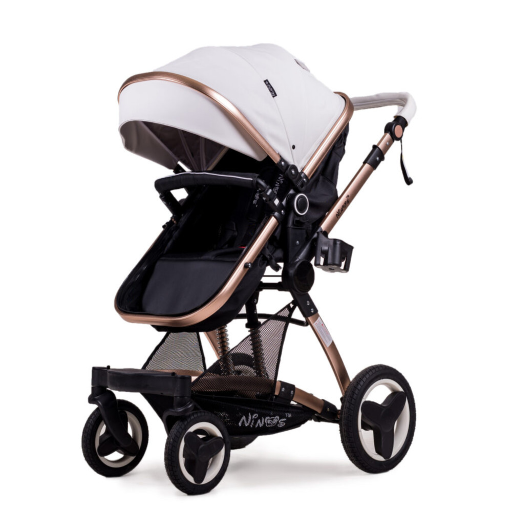 Коляска 2 в 1 Ninos Bono White Black (NB2019WB)