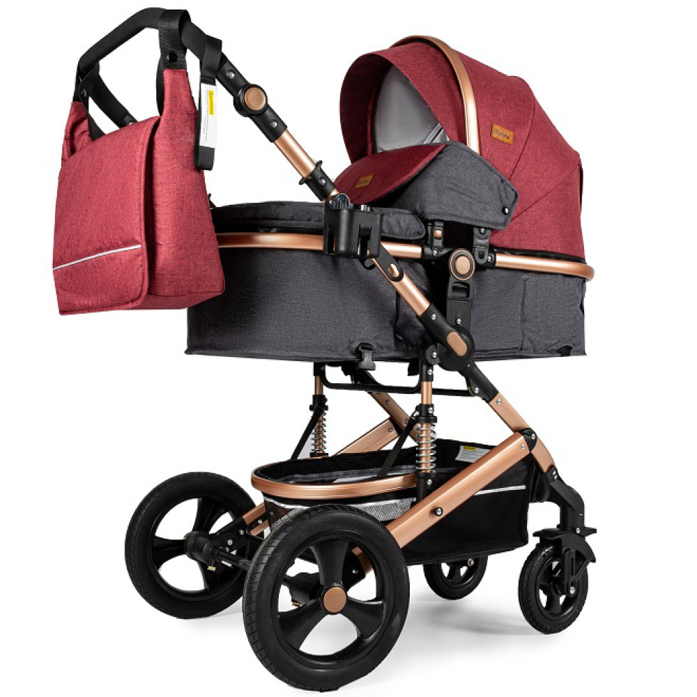 Коляска 2 в 1 Ninos Brava New Red (NB2021NEWRG)