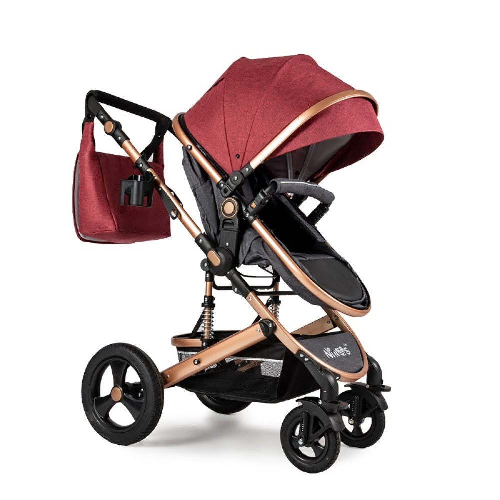 Коляска 2 в 1 Ninos Brava New Red (NB2021NEWRG)