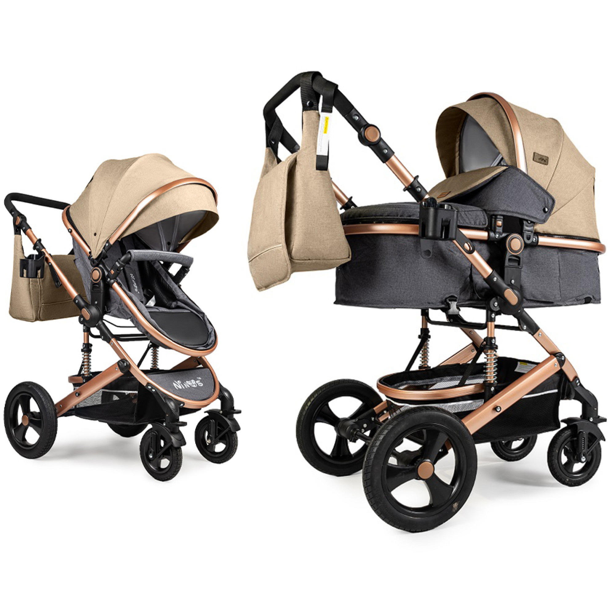Коляска 2 в 1 Ninos Brava New. Коляска Ninos для прогулянок у