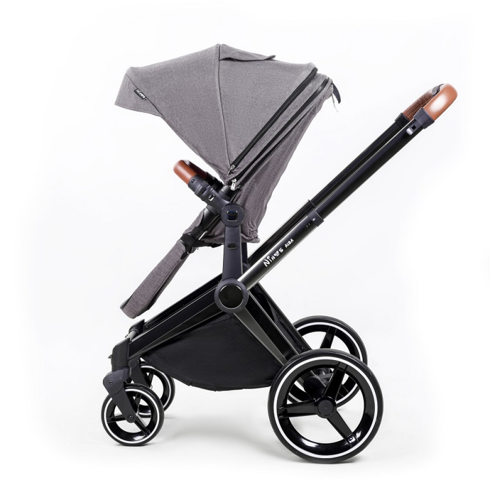 Коляска 2 в 1 Ninos Alba Melange Grey (NA2018MG)
