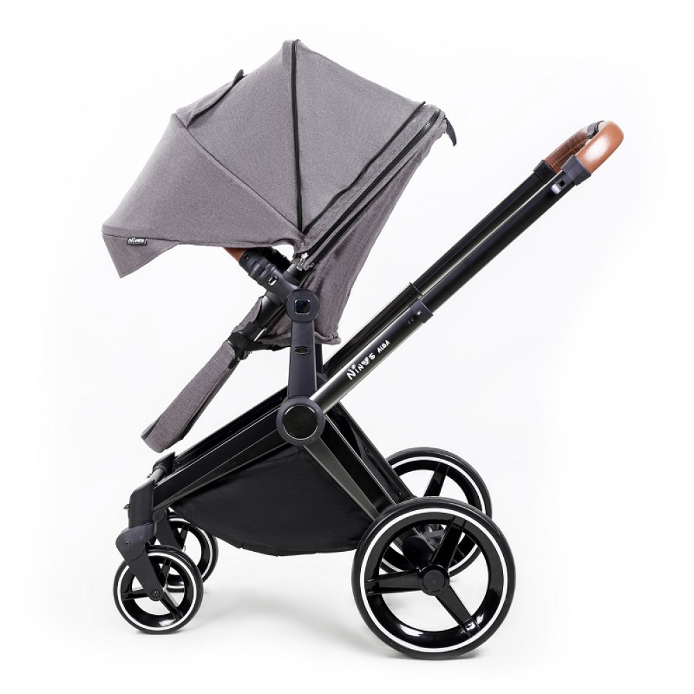 Коляска 2 в 1 Ninos Alba Melange Grey (NA2018MG)
