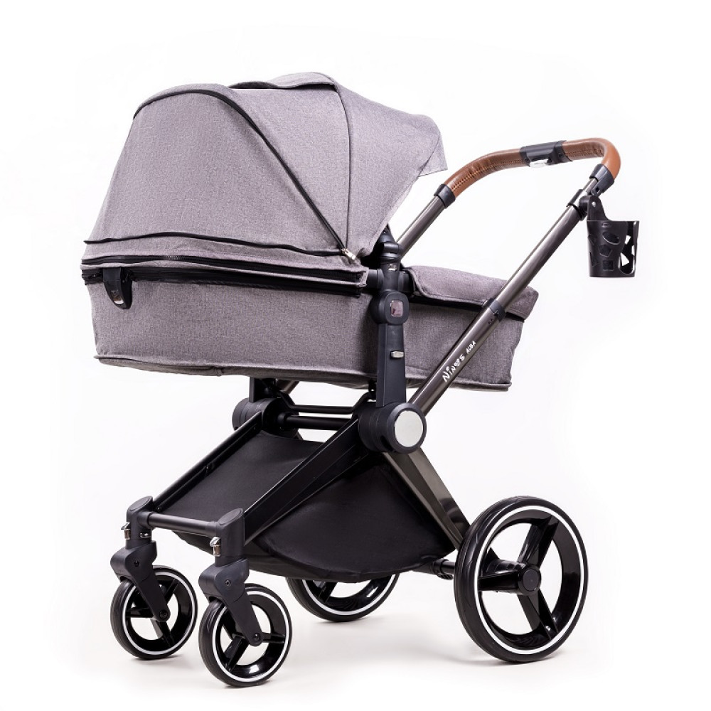 Коляска 2 в 1 Ninos Alba Melange Grey (NA2018MG)