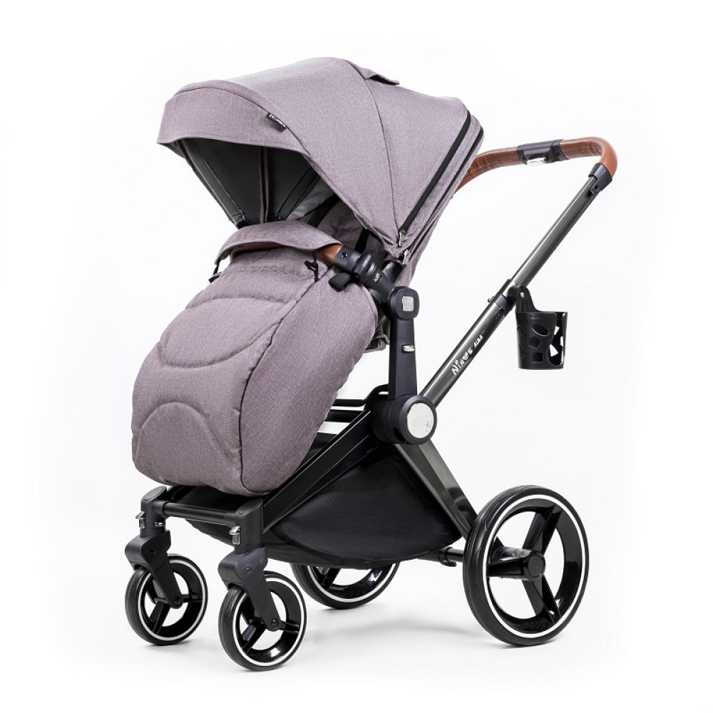 Коляска 2 в 1 Ninos Alba Melange Grey (NA2018MG)