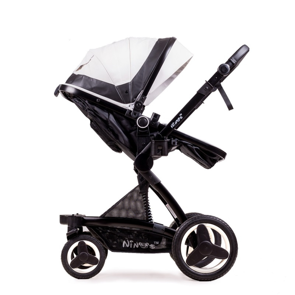 Коляска 3 в 1 Ninos Bono Black and White (NB3V12020BBW)