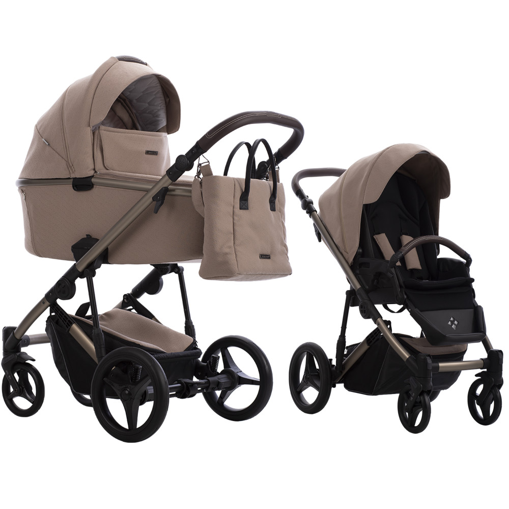 Коляска 2 в 1 Bebetto Loren Premium Class Sand 02