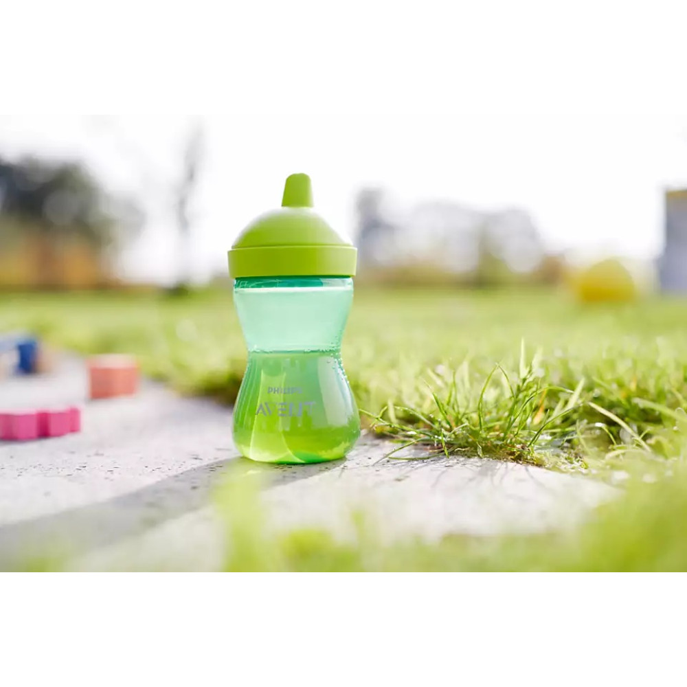 Чашка с носиком Philips Avent от 18 мес, 300 мл, зеленая (SCF804/03)