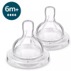 Соска силиконовая Avent Антиколиковая, быстрый поток, 2 шт (SCY764/02)