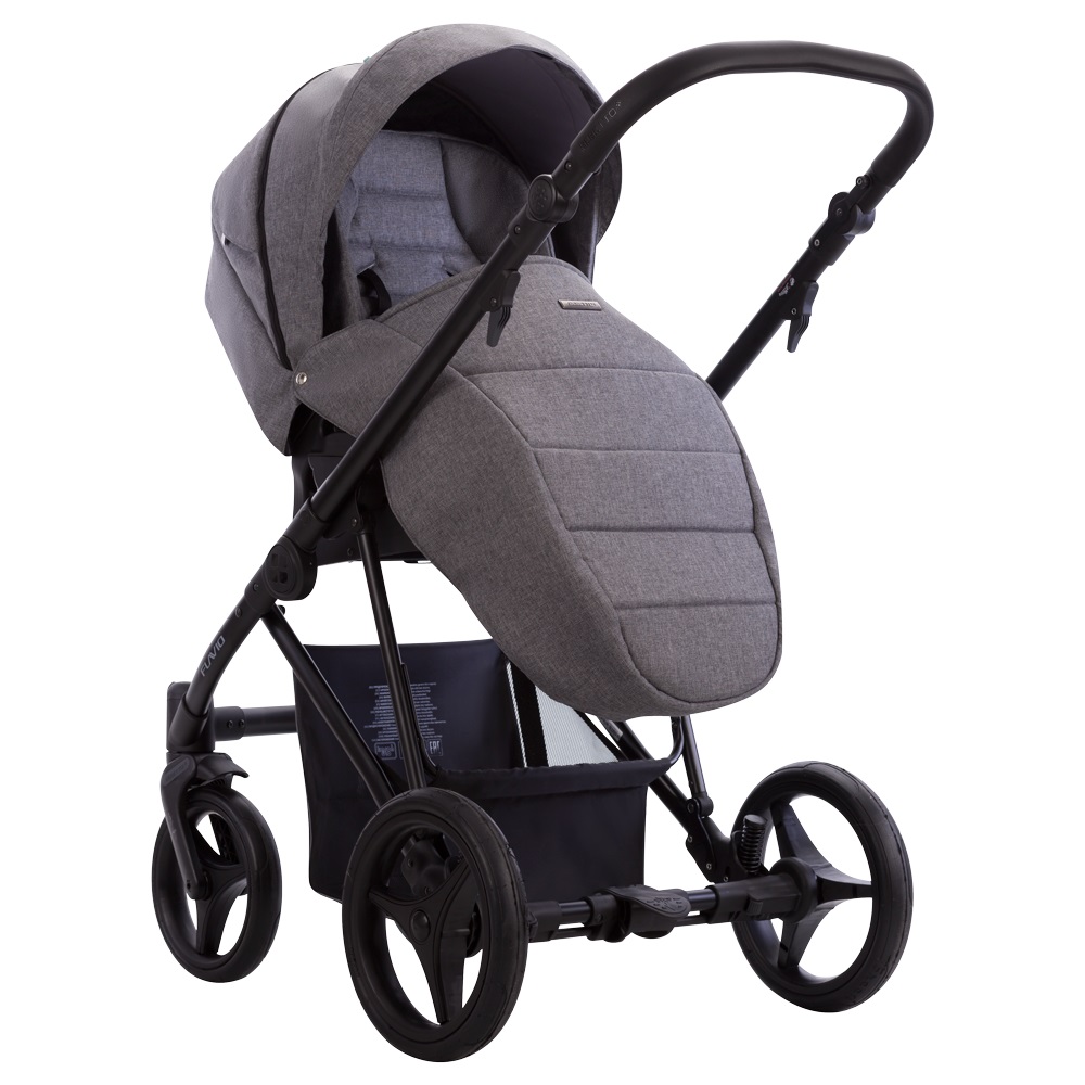 Коляска 2 в 1 Bebetto Flavio 11 сірий льон