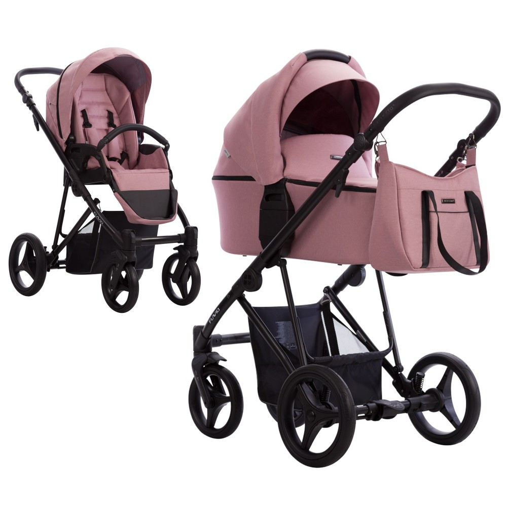 Коляска 2 в 1 Bebetto Flavio 15 рожевий