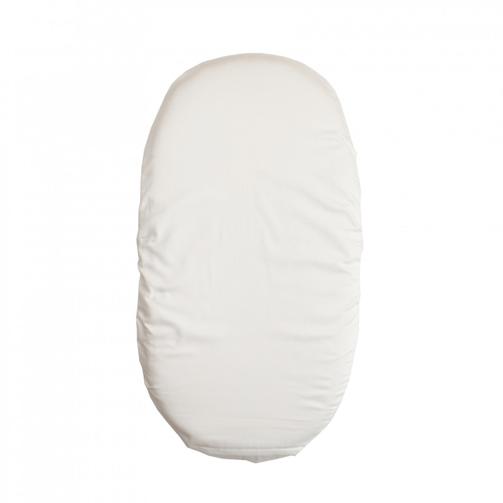 Детская простынь на резинке Twins в коляску 90х50, white (6060-90х50-01)