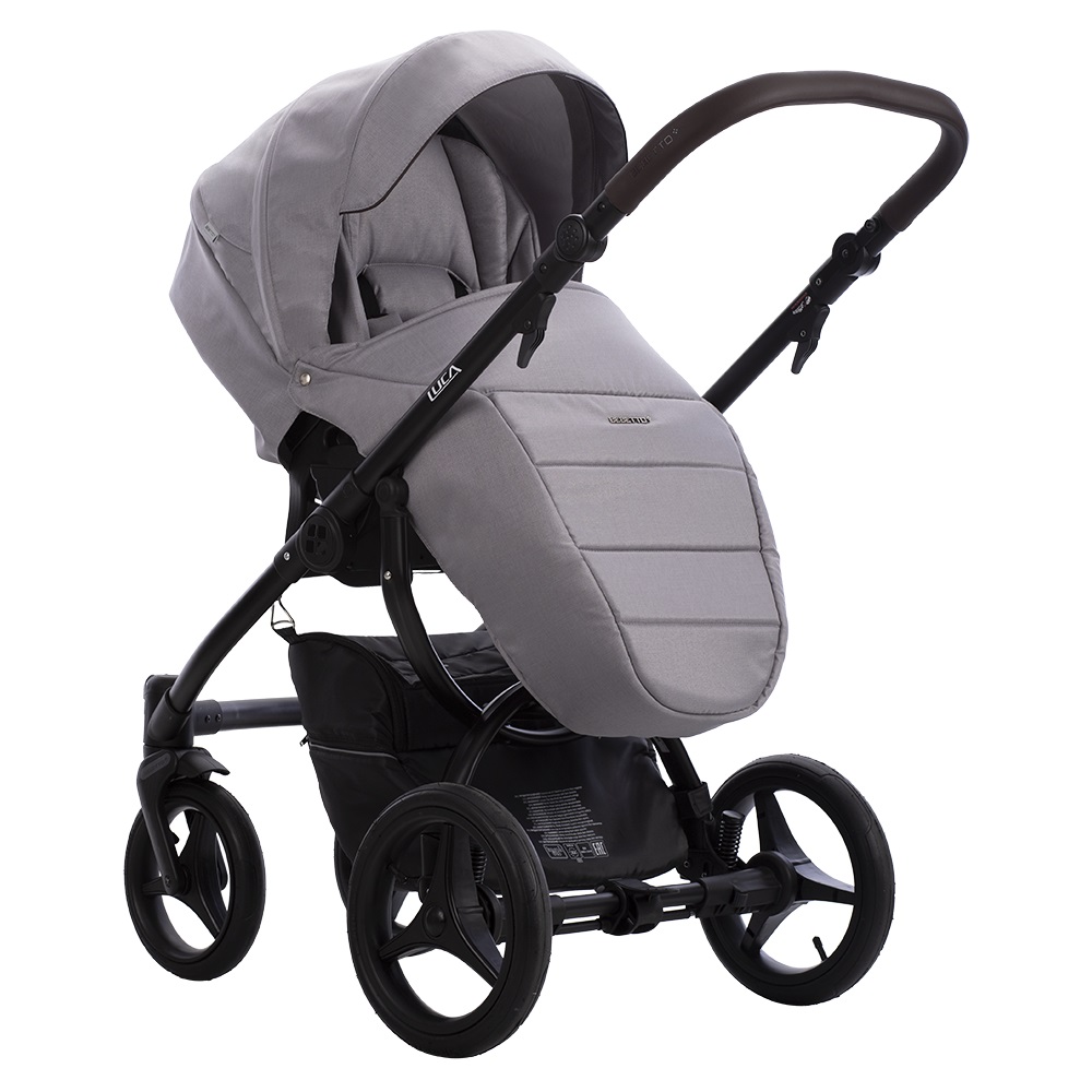 Коляска 2 в 1 Bebetto Luca 35 light-grey