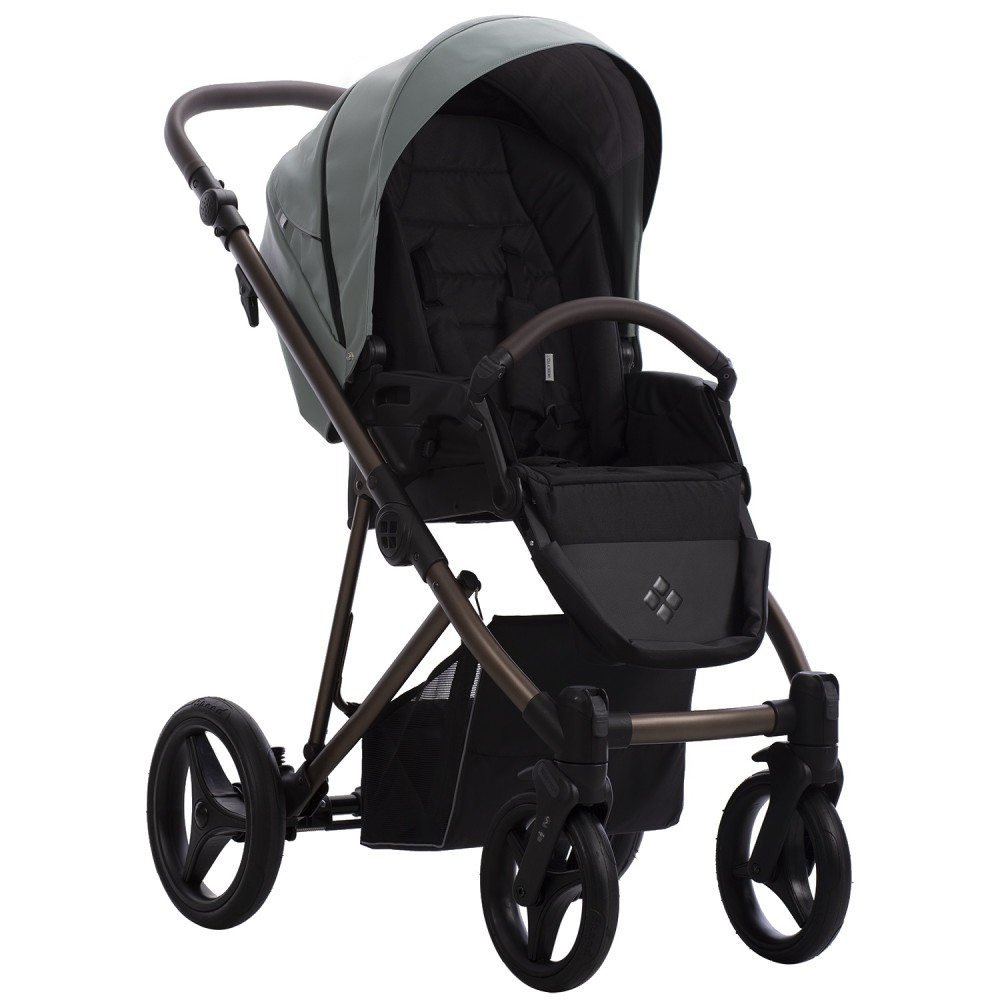 Коляска 2 в 1 Bebetto Flavio Choco Pro 09 green