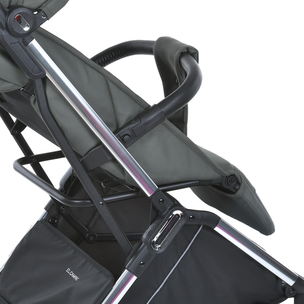 El Camino Link ME 1129 - легка прогулянкова коляска з автоматичним складанням • Moss Striped El Camino Link ME 1129 - легка прогулянкова коляска з автоматичним складанням • Moss Striped