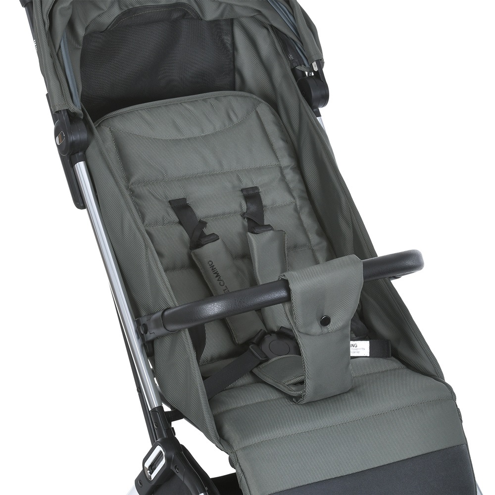 El Camino Link ME 1129 - легка прогулянкова коляска з автоматичним складанням • Moss Striped El Camino Link ME 1129 - легка прогулянкова коляска з автоматичним складанням • Moss Striped