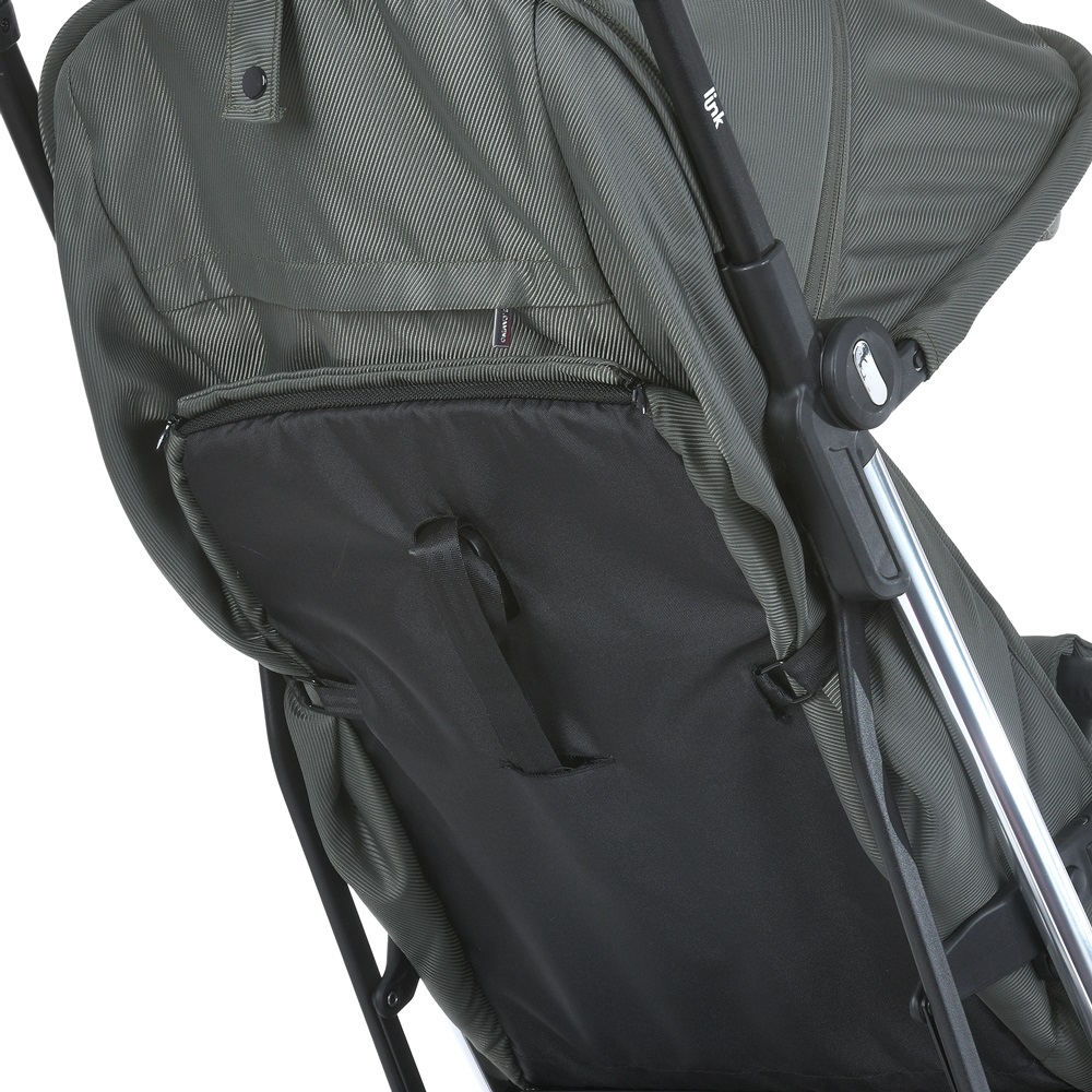 El Camino Link ME 1129 - легка прогулянкова коляска з автоматичним складанням • Moss Striped El Camino Link ME 1129 - легка прогулянкова коляска з автоматичним складанням • Moss Striped