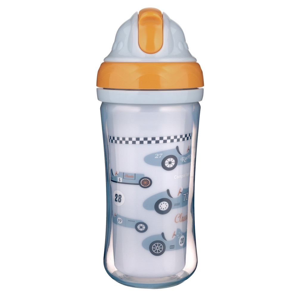 Поїльник Canpol babies, силіконова трубочка, 260мл, автомобілі (74/053)