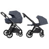Carrello Omega Plus CRL-6540 - детская коляска 2 в 1, всесезонная коляска с фонариком LED • Meteor Grey