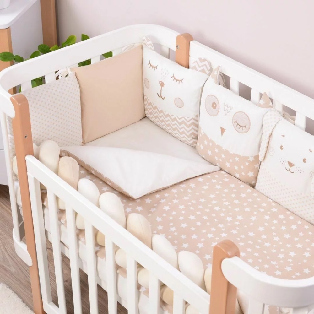 Постельный комплект Baby Veres Cuties collection Smiling animals beige, 6 эл. (216.06.110*90)