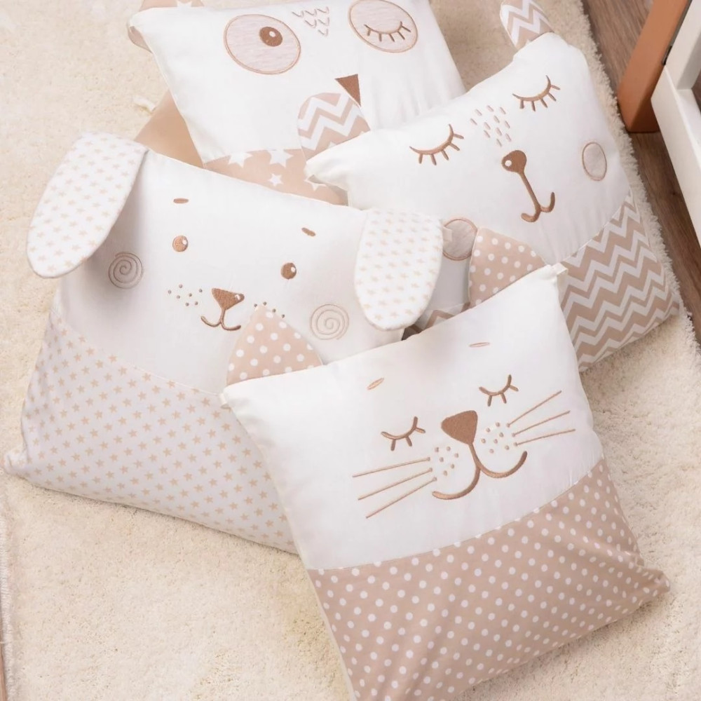 Постельный комплект Baby Veres Cuties collection Smiling animals beige, 6 эл. (216.06.110*90)