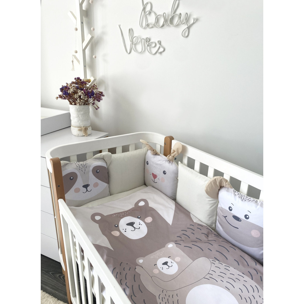 Постельный комплект Baby Veres Zoo (6 элементов) beige (216.23) Постельный комплект Baby Veres Zoo (6 элементов) beige (216.23)